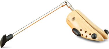 Langer & Messmer shoe stretchers for women against tight shoes, boots or high heels - made of solid beechwood and metal mechanics - expands in width or length & incl. leather stretching spray (EU L 40/42 UK 6.5/8, boots)