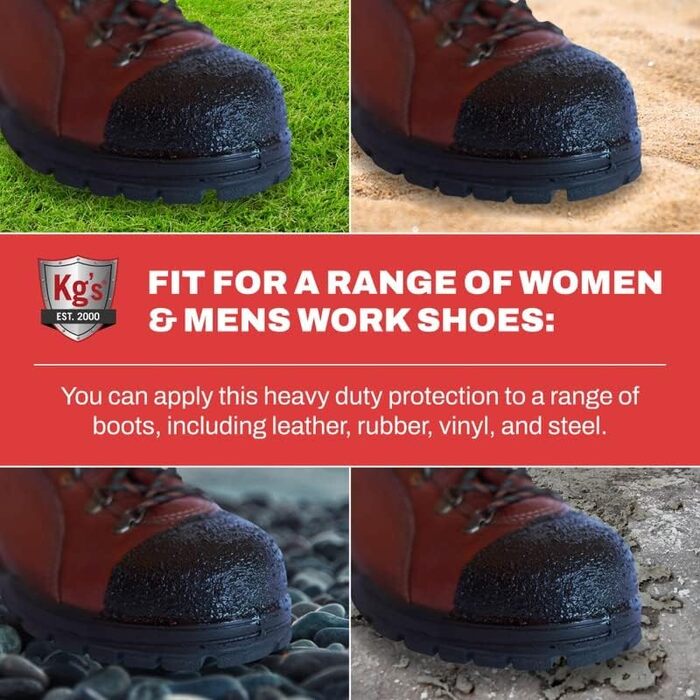 Kg's Boot Guard Brush on Toe Protection - Black