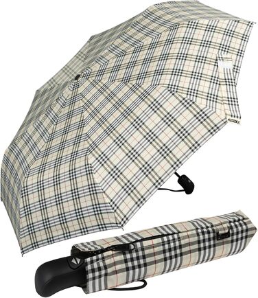 iX-brella парасолька преміум-класу з автоматичним відкриванням, змінний колір при намоканні, принт 'Raindrops' (квітковий бежевий)