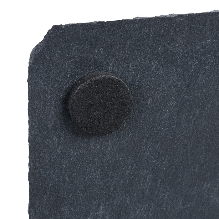 Relaxdays Set of 20 Slate Coasters, 10x10 cm