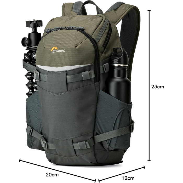 Рюкзак Lowepro Flipside Trek 350 AW для фототехніки, DSLR-камера, об'єктиви, аксесуари, сірий