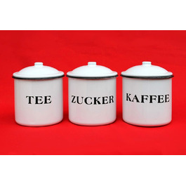 Ambiente Haus 51206 Tea/Coffee/Sugar Box 12 cm Enamelled