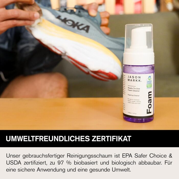 Jason Markk Shoe & Sneaker Care, Shoe Cleaner, cleans and cares for shoes