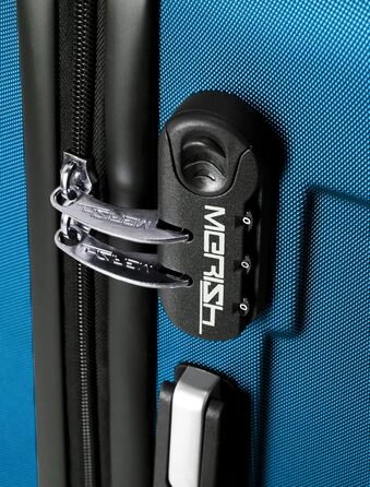 Чемоданний набір Merish: 3 шт., жорсткий корпус, коліщатка-двійники, 9 кольорів (Petrol, M)