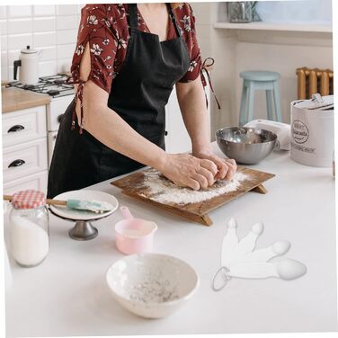 8-Piece Measuring Spoon Set for the Blind, Stainless Steel Set, Coffee Measuring Cups, Plastic Gauge, Teaspoon Set, Reusable Measuring Spoons, Plastic Measuring Spoon Set, Portable Baking Accessories