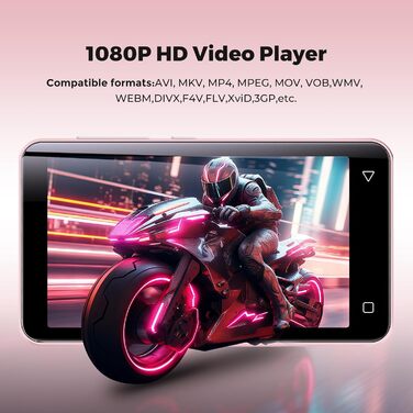 MP3 плеєр з Bluetooth та WiFi Inioasis для дітей: Android, Spotify, Amazon Music, 4