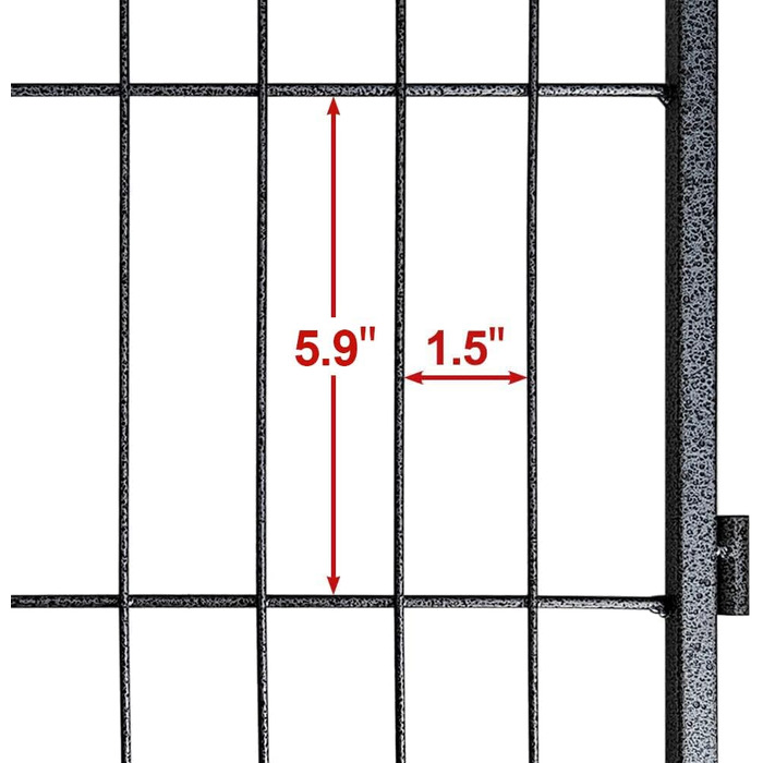 Вольєр для цуценят, 60 см, для дому та вулиці, 8 штук (80W x 80H)