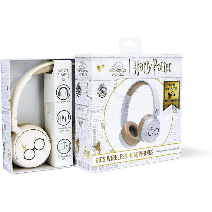Бездротові навушники Harry Potter від OTL Technologies HP0990, кремового кольору