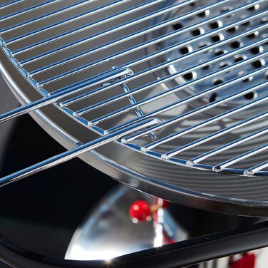 Кругла решітка barbecook 50 см з ручками для вугільного гриля, нержавіюча сталь, легко миється, аксесуар для барбекю