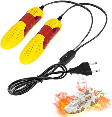 Електричний сушильник для взуття Flintronic: сушильник для черевиків, рукавичок, шкарпеток. Білий (жовтий)