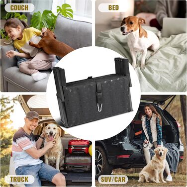 Сходинка для собак у автомобіль – складана пандус для великих собак з неслизькою поверхнею, портативна сходинка для авто, SUV, вантажівок, підтримує до 90 кг, 6 сходинок