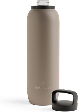 waterdrop® All-Purpose Thermos Flask 1L, insulated stainless steel drinking bottle, 24h cold - 12h hot, leak-proof & shatterproof