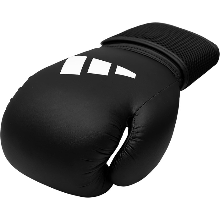 Боксерські рукавички Adidas Hybrid 25 - модель для початківців (Чорний, 6 oz)