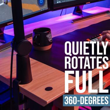 Штурмова стійка для мікрофона Shure by Gator з кабельною системою, чорна (SH-BROADCAST1)