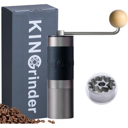 KINGrinder K2 - ручна кавомолка з 140 рівнями помелу для Aeropress, French Press, Drip, Espresso, 25 г