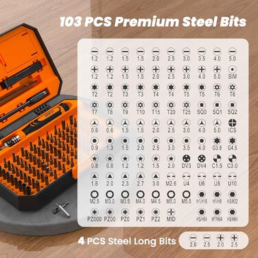 Набір викруток JOREST 155 в 1: міні-набір для ремонту Macbook, Laptop, PC, RC, PS5, Switch, Xbox, iPhone, годинників та окулярів