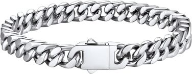 Чоловіча ланцюжок-панцир Miami Bestyle з подарунковою коробкою, 5/7/9/12.5 мм, 19/21/23 см, золото/чорний