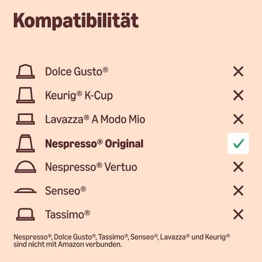 Кавові капсули для еспресо by Amazon з алюмінію, сумісні з Nespresso, світле обсмаження, 100 шт (5 упаковок по 20 шт), сертифіковані Rainforest Alliance