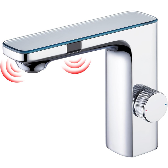 Кран кухонний CREA, 360° поворотний, з високим виливом, інфрачервоний, хром