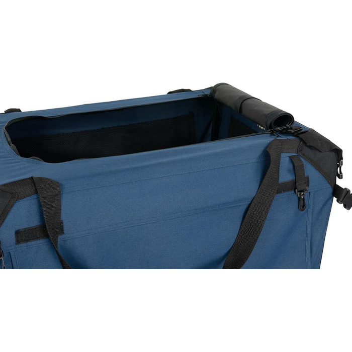 Foxdevil Складана переноска для собак та котів середніх розмірів – переноска для тварин у машину та в дім (M, Синій)