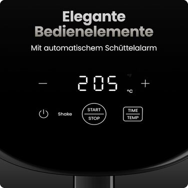 Фритюрниця Chefman 2L: компактна та зручна, з антипригарним кошиком та цифровим таймером – чорна