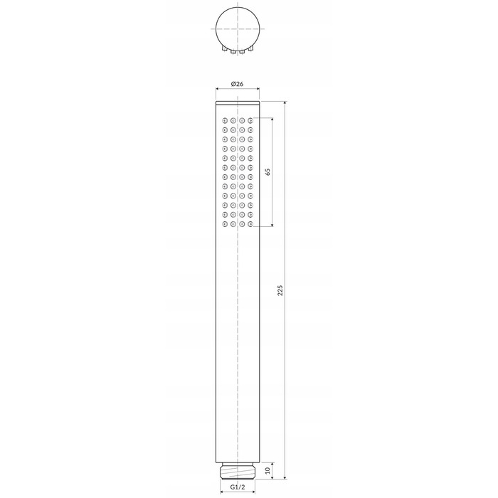 Душова лійка Omnires Microphone, мідь щіткована MICROPHONEX-RCPB