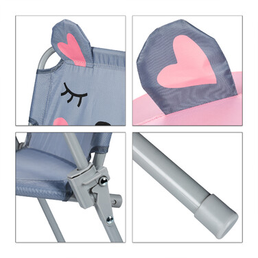 Relaxdays Camping Kids' Seating Set with Umbrella