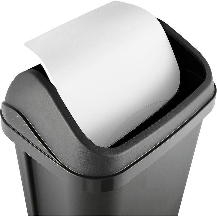Відро для сміття Keeeper з кришкою-маятником, 25 л, Swantje, сірий графіт