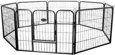 Zelsius: Вольєр для цуценят Rocky зі сталі, сірий | 80 x 60 см | Навчальний загін для собак, котів, кроликів