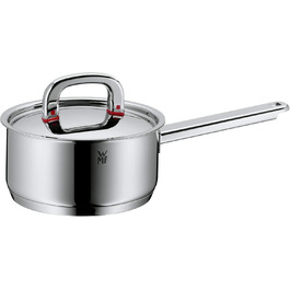 Каструля WMF Premium One з однією ручкою 16,5 см з кришкою, 1,5 л, з внутрішньою шкалою, з нержавіючої сталі Cromargan, з отвором для пари, для індукційних плит