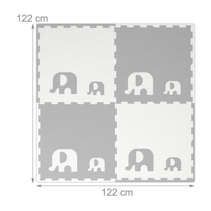 Relaxdays Elephant Puzzle Mat