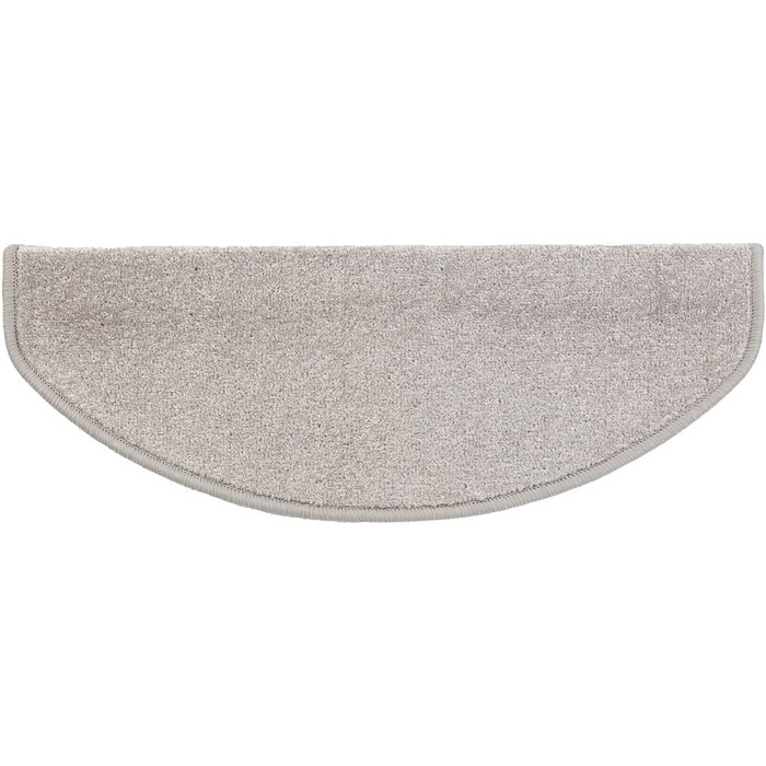 Casa Pura Dynasty Velour Non-Slip Stair Treads - 15 Piece Set - Silver Gray