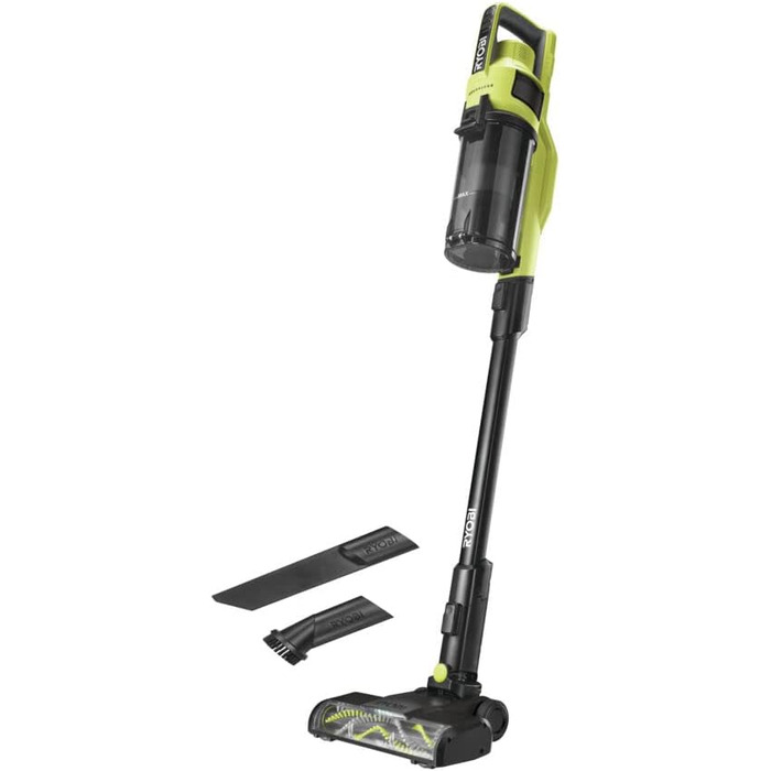 RYOBI 18V акумуляторний пилосос ONE+ Brushless RSV18BL-0 (900 л/хв, 800 мл, без акумулятора та зарядного пристрою), зелений та антрацитовий, 90 AirWatt