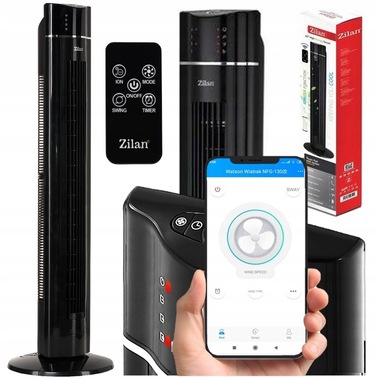 Колонний вентилятор Zilan Aroma, чорний