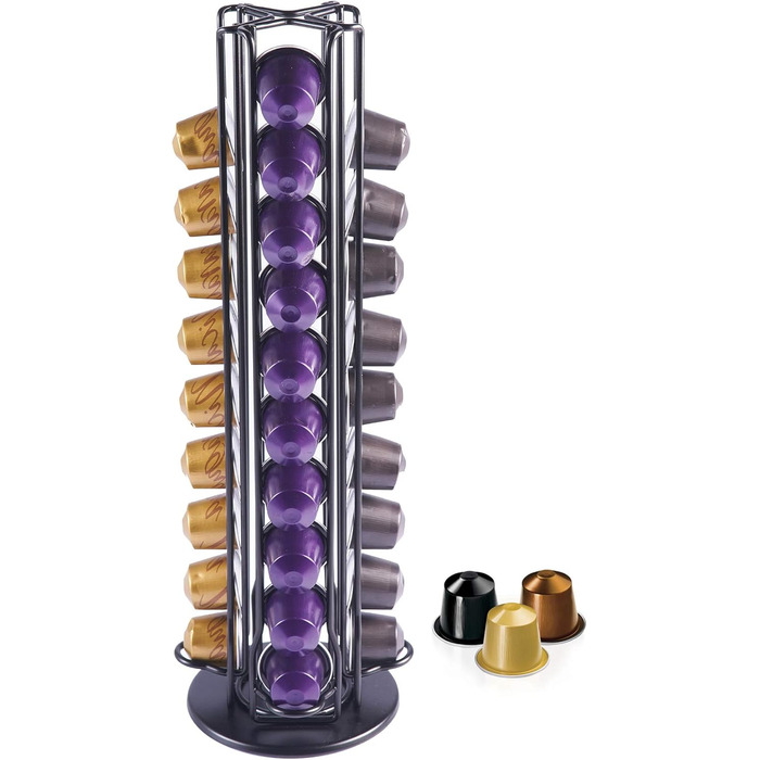 Організатор для капсул Dolce Gusto та Nespresso, шухляда на 20 капсул, чорний