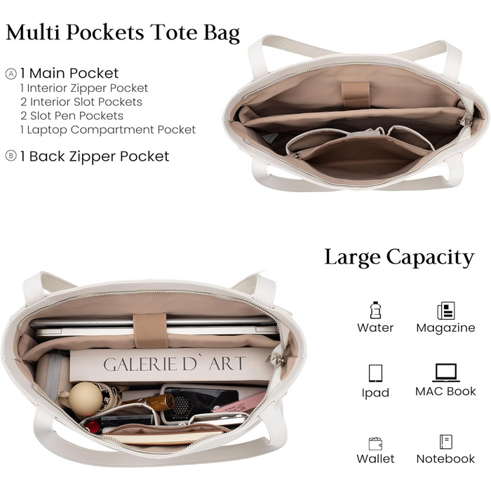 Сумка жіноча шкіряна befen Shopper для ноутбука 14