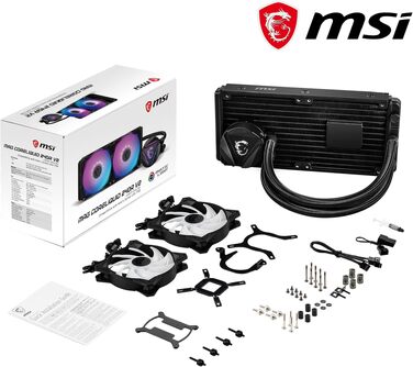 MSI MAG CoreLiquid R V2 AIO: Система водяного охолодження CPU з RGB підсвічуванням (240 мм)