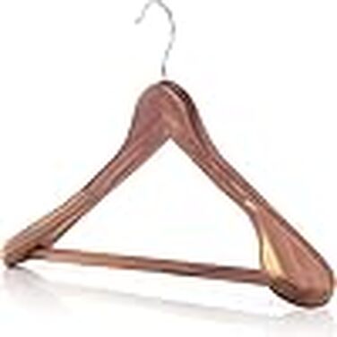 Вішалки для одягу з кедра Hangerworld (10 шт), 45 см, з широкими плечиками для захисту від молі