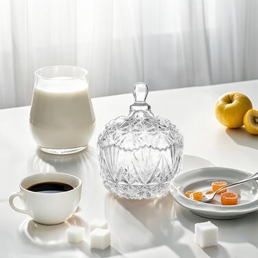 Контейнер для ватних паличок та дисків 2 шт. Прозорий скляний органайзер для ванної кімнати та туалетного столика