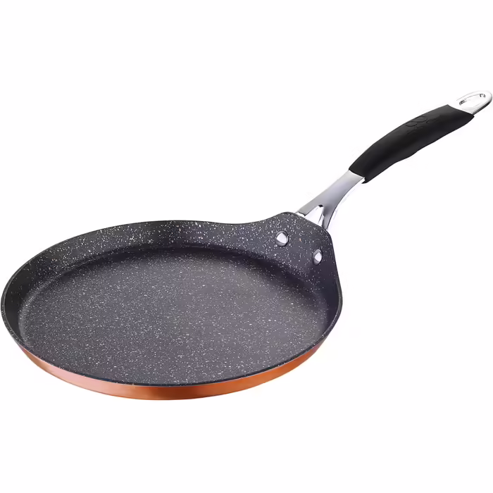 Млинець Bergner BGIC-1101, антипригарний Quantanium, мідний, силіконовий ручка, литий алюміній, 24 см