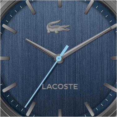 Годинник Lacoste Lisbon чоловічий кварцовий, сталевий браслет (сірий)