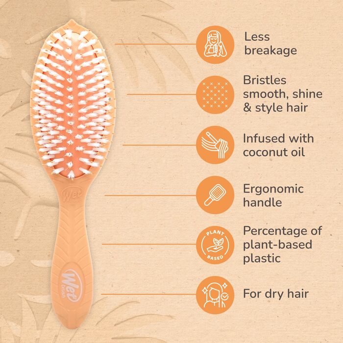 Щітка для волосся Wet Brush Go Green з олією кокосу - унісекс, 1 шт.