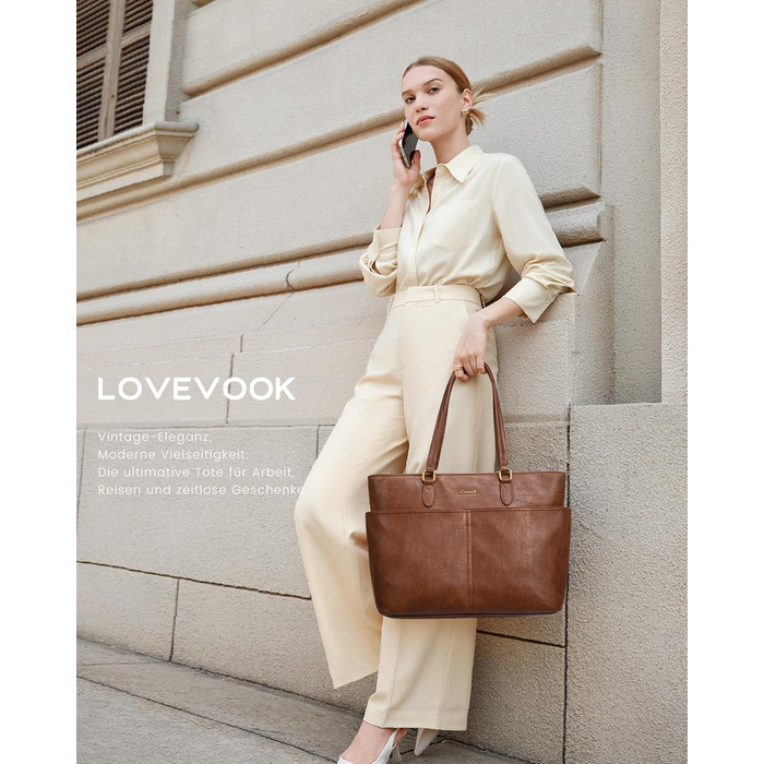 Сумка жіноча LOVEVOOK велика для ноутбука 15.6