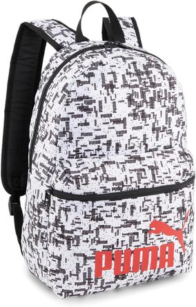 Рюкзак PUMA Phase AOP чорний та білий - унісекс, 1 шт.