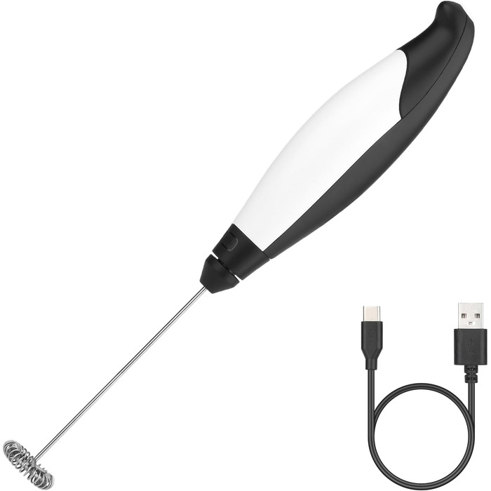 Електричний пінозбивач молока USB, ручний міксер для лате, мокко, випічки, торти