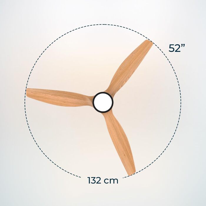 Стельовий вентилятор Cecotec EnergySilence Aero 5230 WhiteWood 52