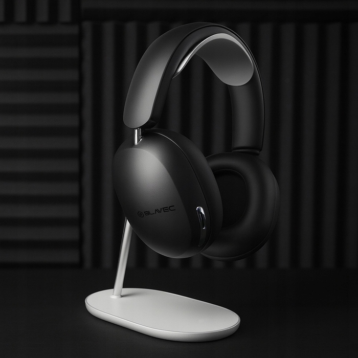 Бездротові накладні навушники Blavec з мікрофоном, Bluetooth 5.4, ANC та кейсом