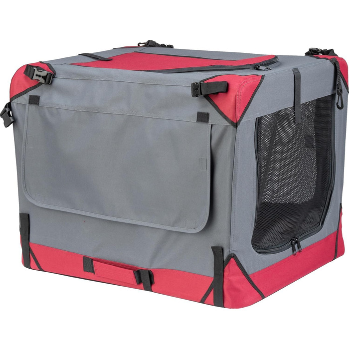 Складана переносна переносна коробка для собак/кішок Foxdevil xonic® (M, Червона) - для автомобіля та дому