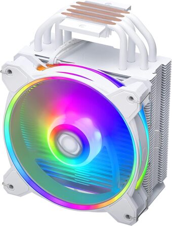 Cooler Master Hyper 212 Halo White - Кулер для CPU з RGB підсвічуванням, чорний, LGA1700/AM5