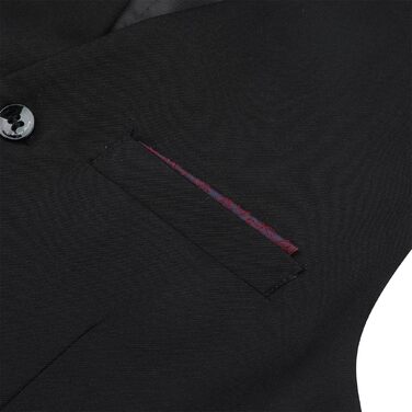 Чоловіча класична жилетка Allthemen Slim Fit з V-подібним вирізом для костюма, весіль та бізнесу, чорна, розмір L